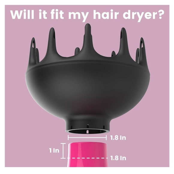 Xtava Black Orchid Hair Diffuser for Curly Hair Blow Dryer Attachment EUC - Picture 9 of 12